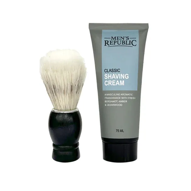 Men's Republic | Mug with Shaving Cream & Beard Brush