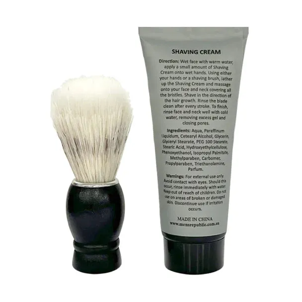 Men's Republic | Mug with Shaving Cream & Beard Brush