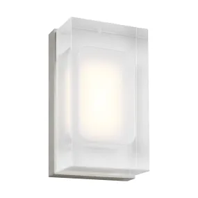 Milley 7 In. LED Outdoor Wall Sconce Nickel Finish