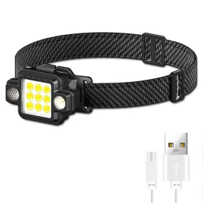 Multifunctional COB XPG HeadLamp USB TYPE-C Charging LED Flashlight,Magnetic Work Lamp,Night Riding Headlight