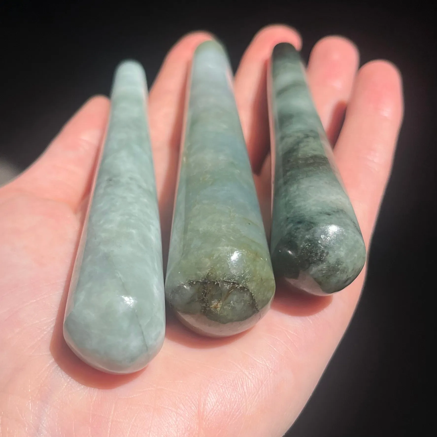 Myanmar Jade Healing Wands