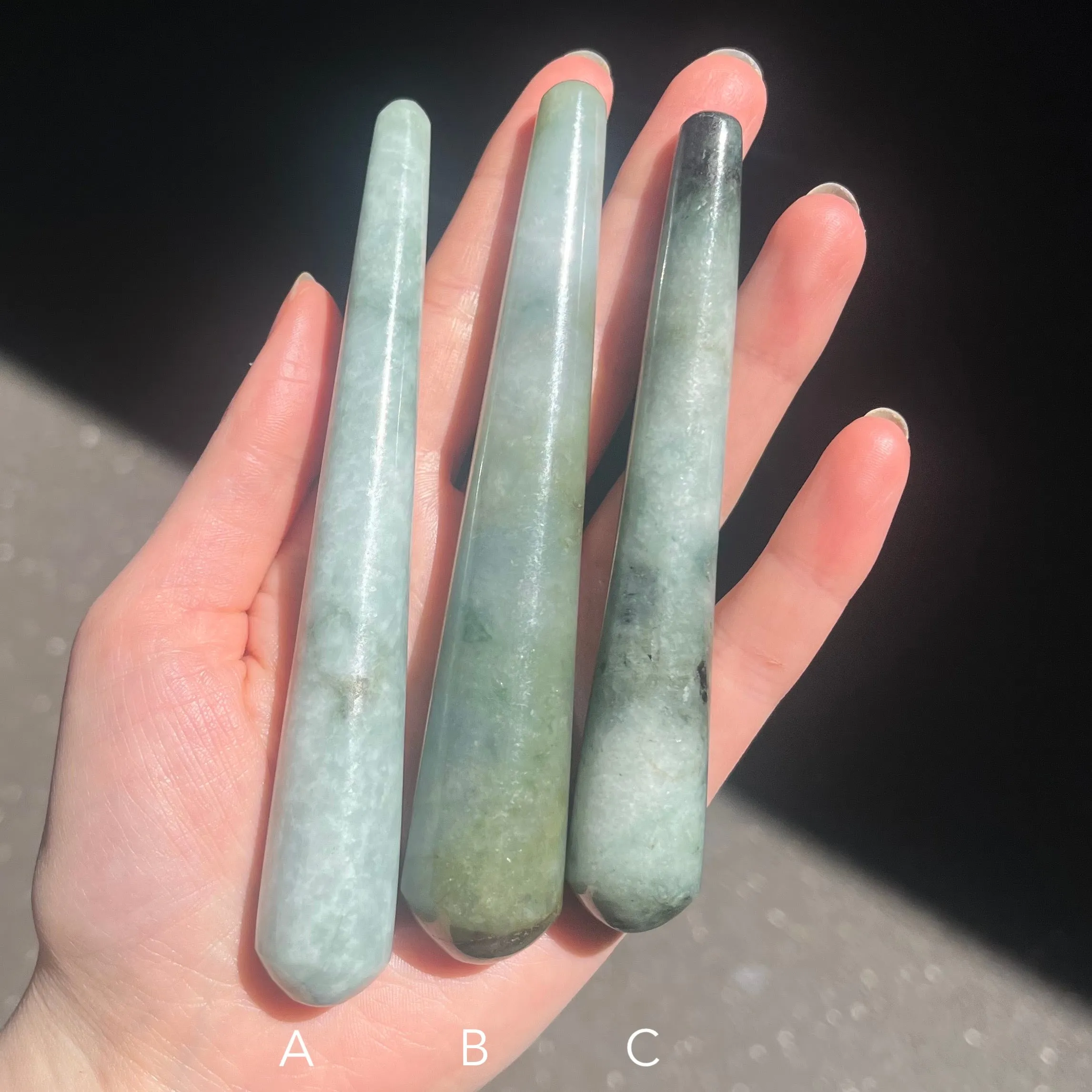 Myanmar Jade Healing Wands