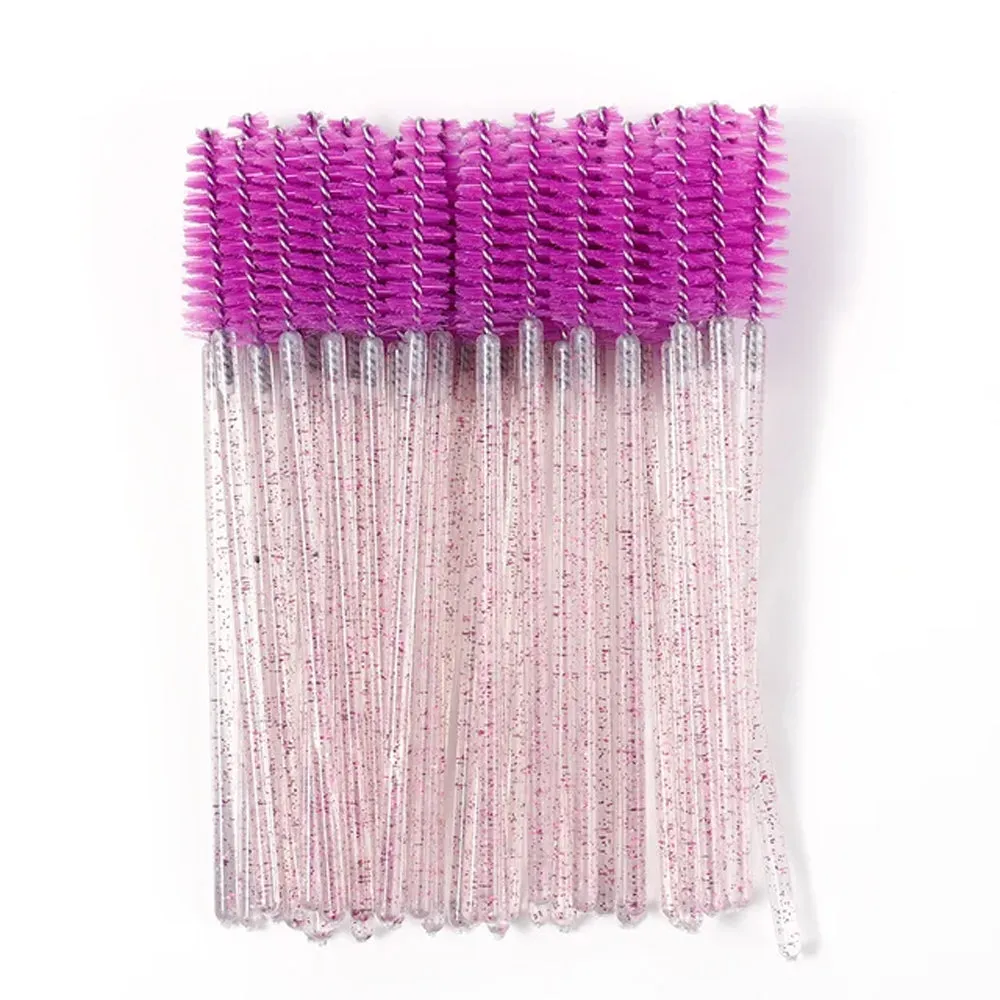 (NET) Eyelash Brush Crystal Mascara Wands 50 Pcs