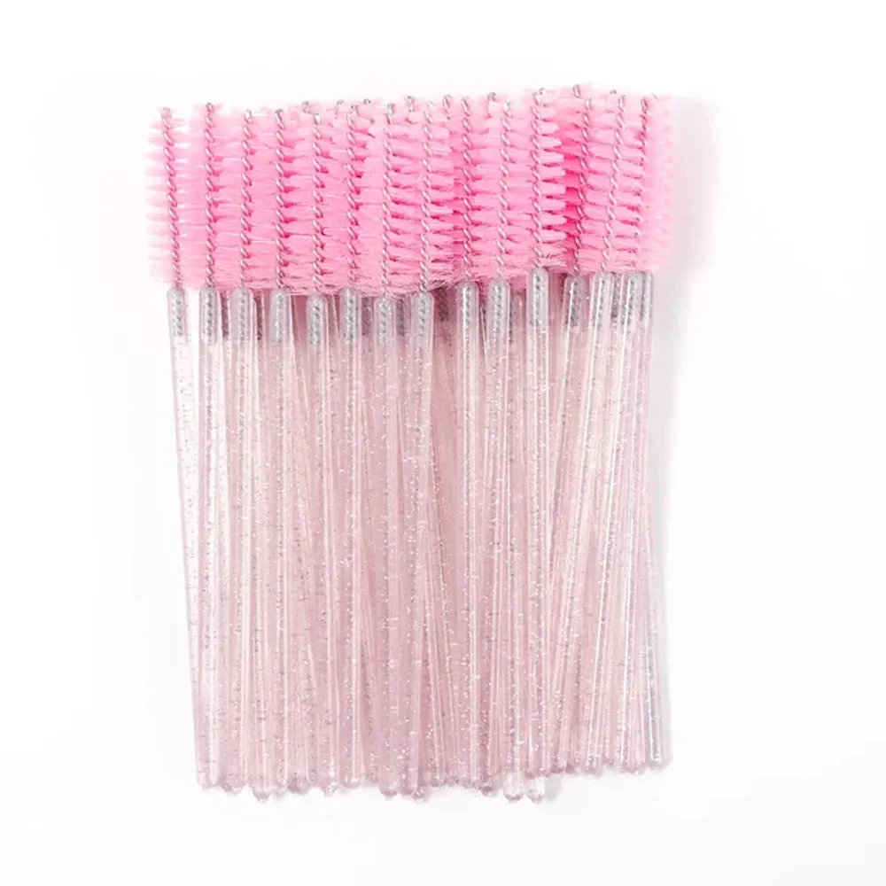 (NET) Eyelash Brush Crystal Mascara Wands 50 Pcs