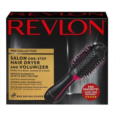 New - Revlon Salon One-Step Hair Dryer and Volumizer Hot Air Brush - Black