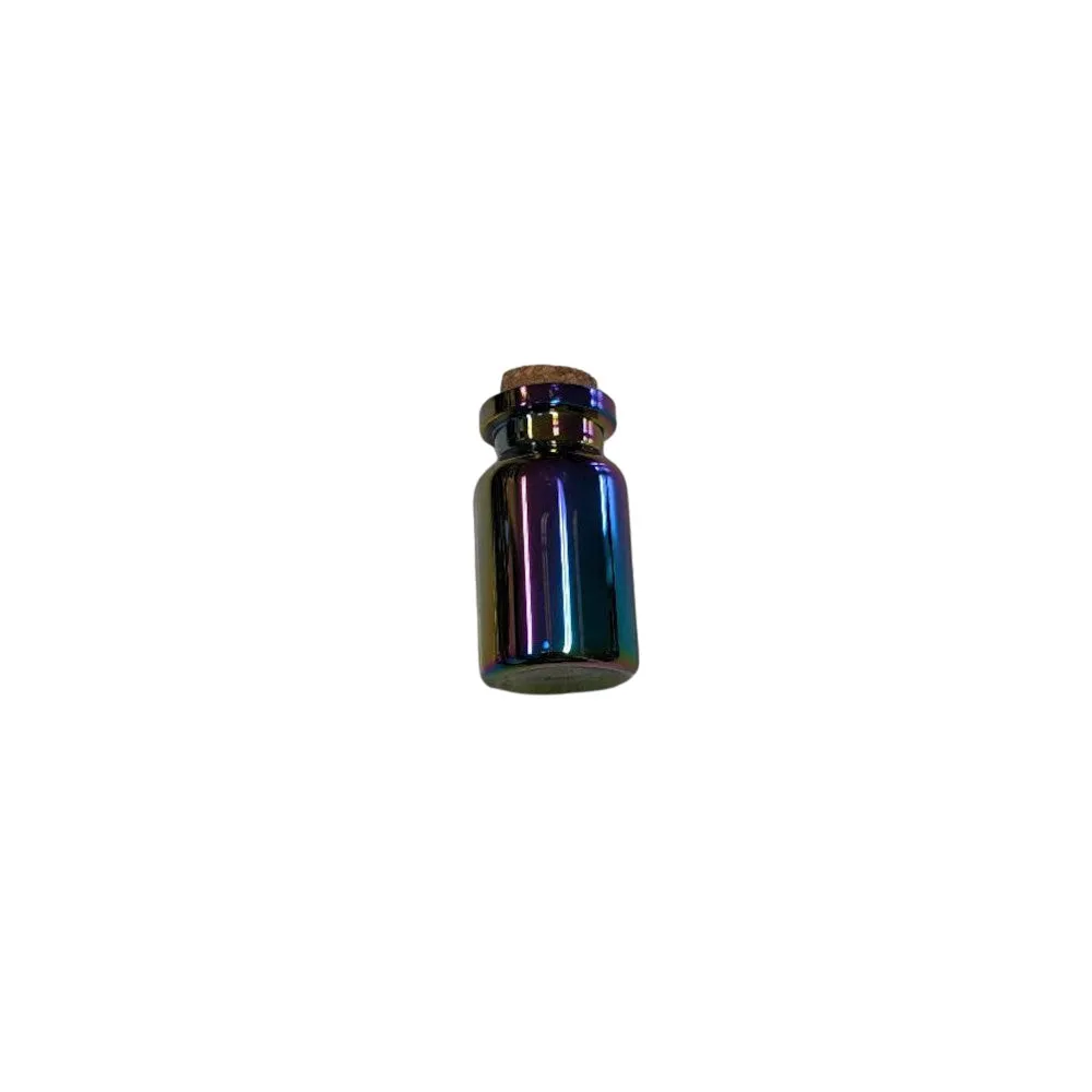 Oil Slick Glass Bottle