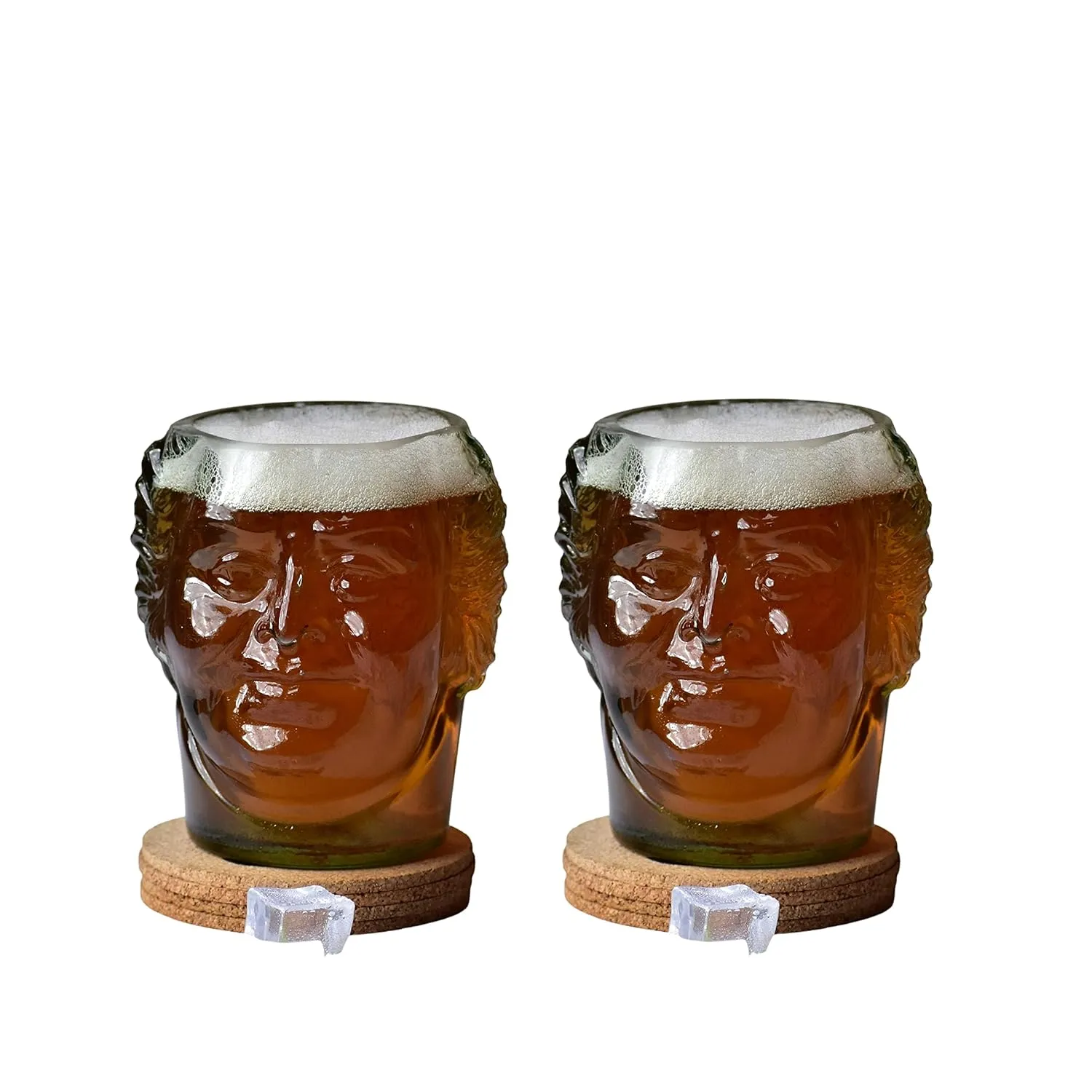 OLD MONK STYLE DRINKING GLASS FOR  RUM - PACK OF 2