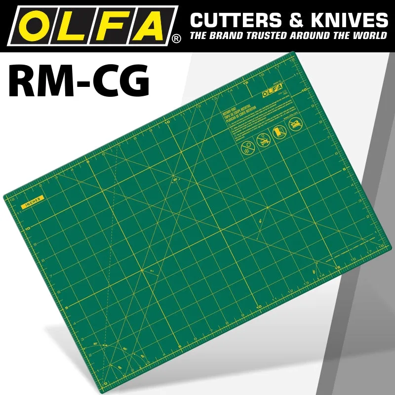 OLFA OLFA GREEN CUTTING MAT 12'X18' 305 x 458mm MAT RM-CG