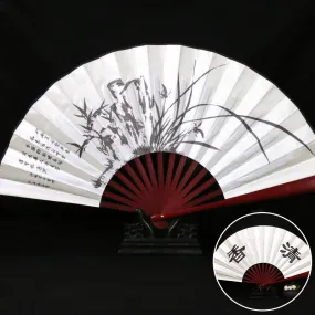 Orchid Painting Handmade Traditional Chinese Folidng Fan Decorative Fan