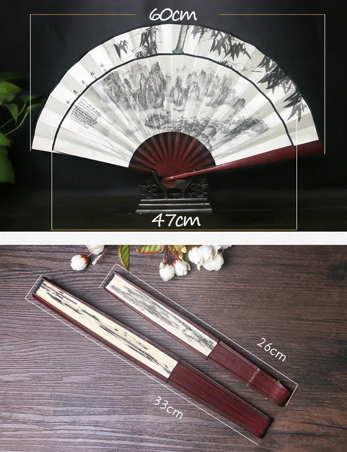 Orchid Painting Handmade Traditional Chinese Folidng Fan Decorative Fan