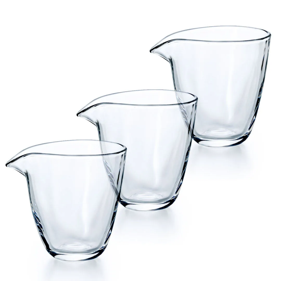 Organic Shaped Glass Sake Server 6 fl oz (Set of 3)