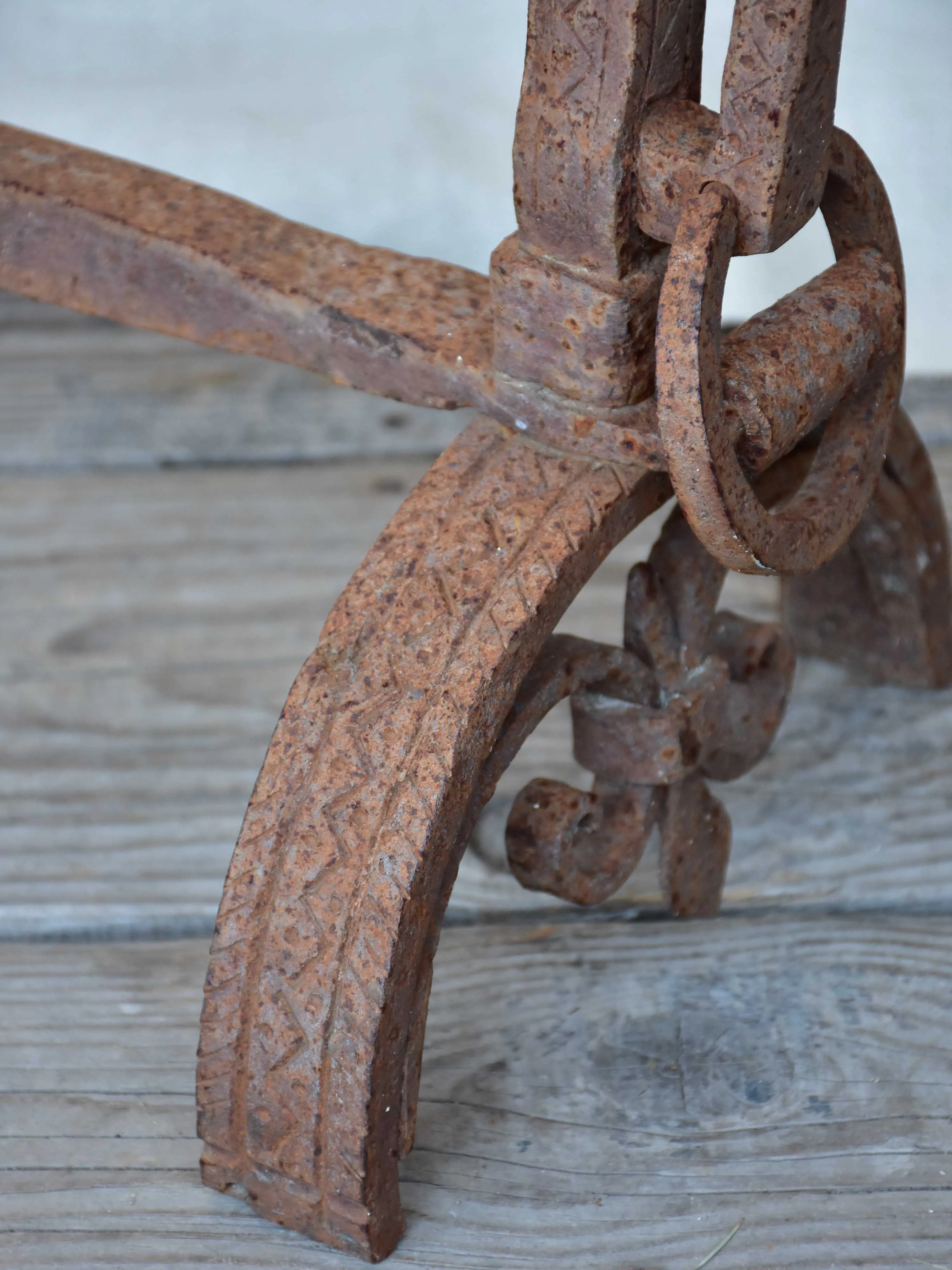 Pair of antique Italian dog irons