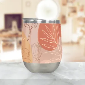 Pink Abstract Desert Wine Tumbler