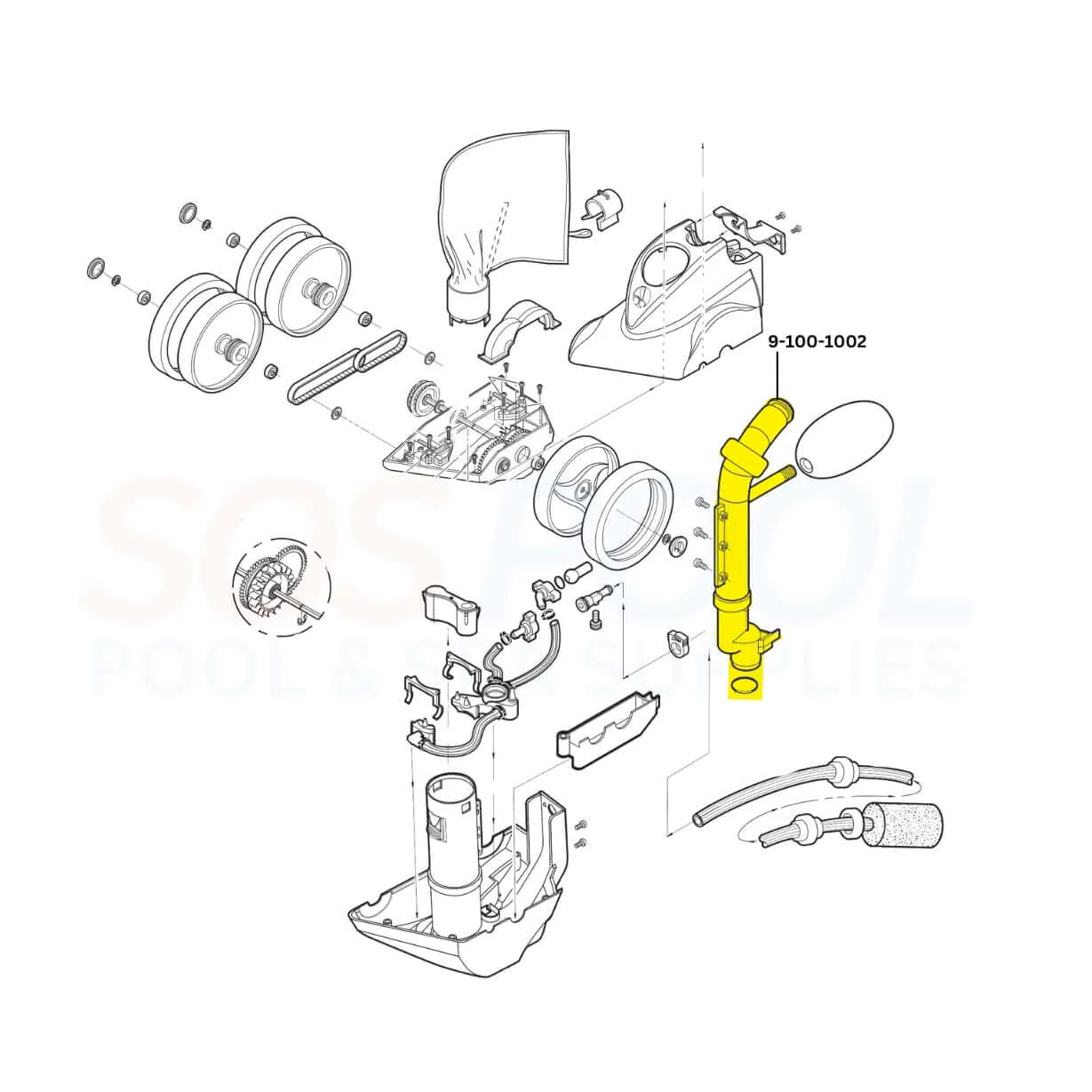 Polaris Feed Pipe For 360 Cleaners | 9-100-1002