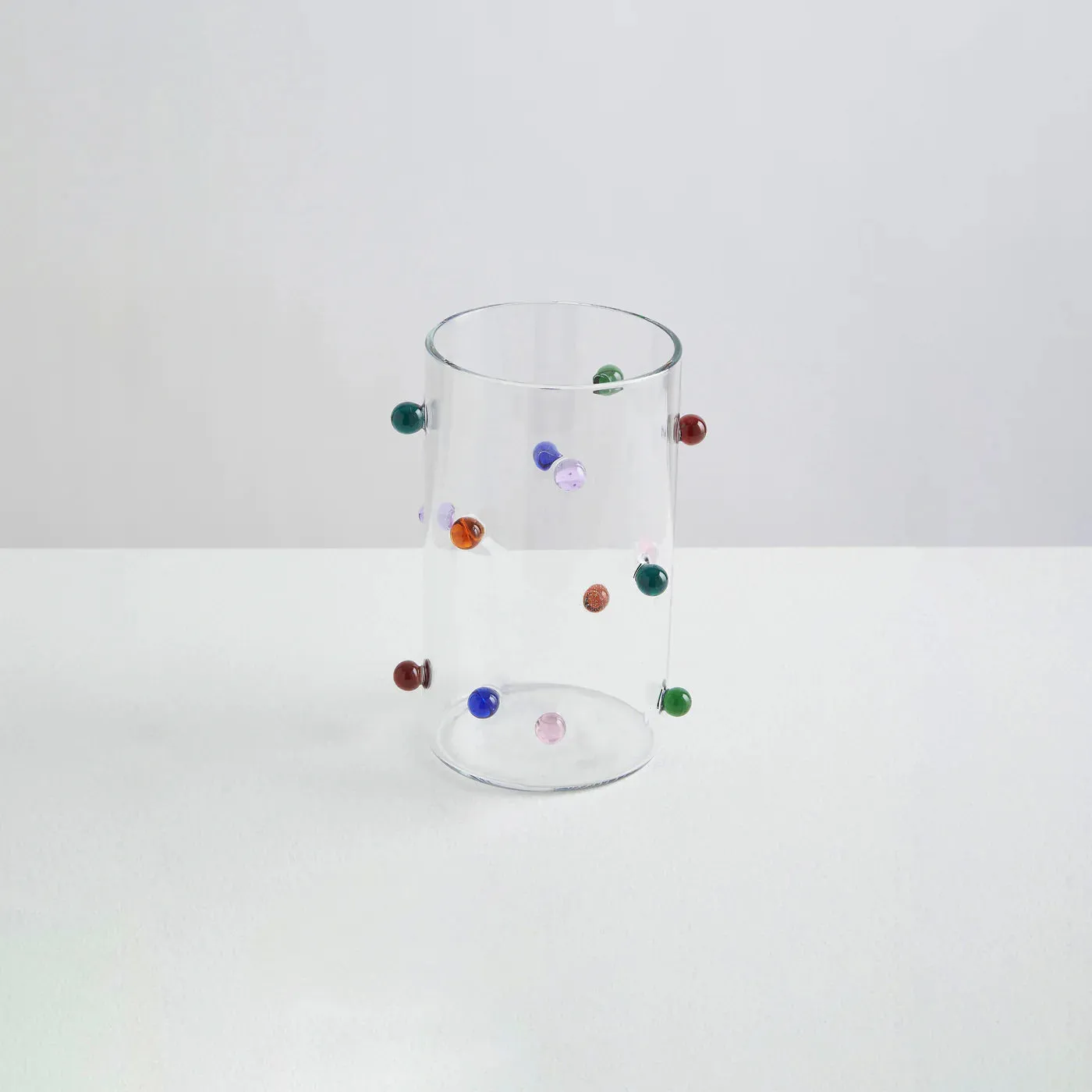 POMPONETTE VASE - CLEAR / MULTI