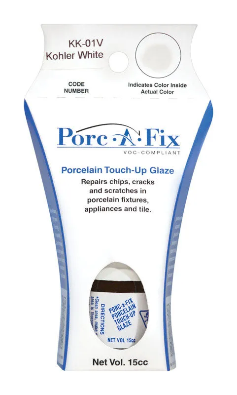 Porc-A-Fix Porcelain Kohler White Touch-Up Glaze 15 cc