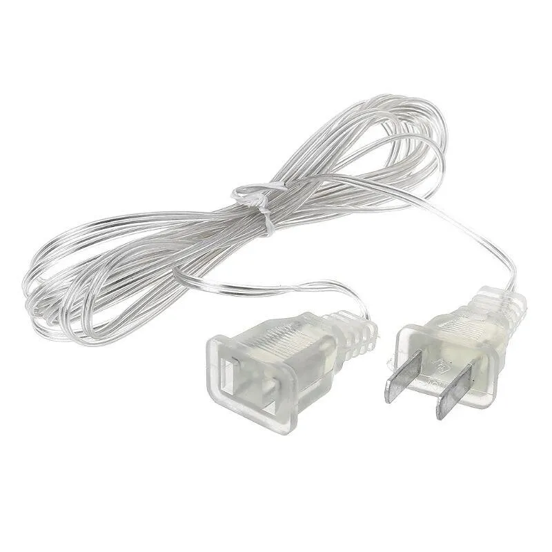 Power Extension Cable Plug Extender Wire For LED String Light Christmas Lights 62KC