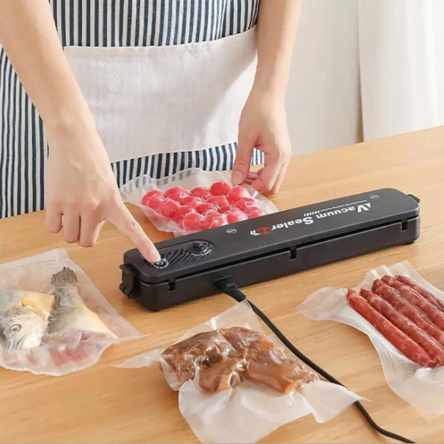 Preffers™ Home Vacuum Sealer - Portable Food Packaging Machine for Freshness Preservation