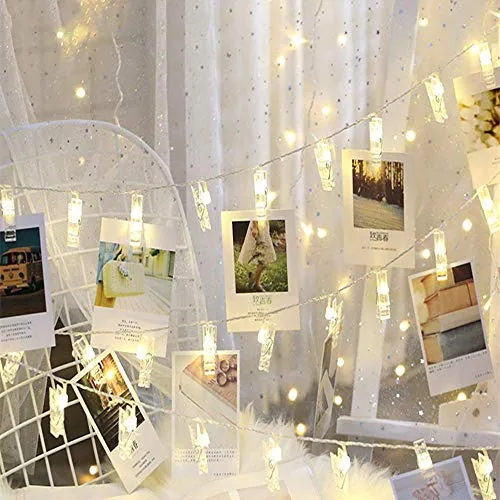 Premium 16 LED Photo Clip String Light for Hanging Photos