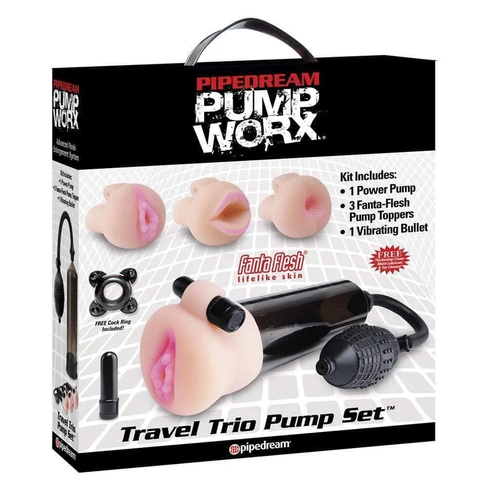 Pump Worx Travel Trio Set Masturbator