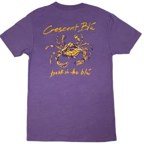 Purple & Gold Adult Short Sleeve T-shirt