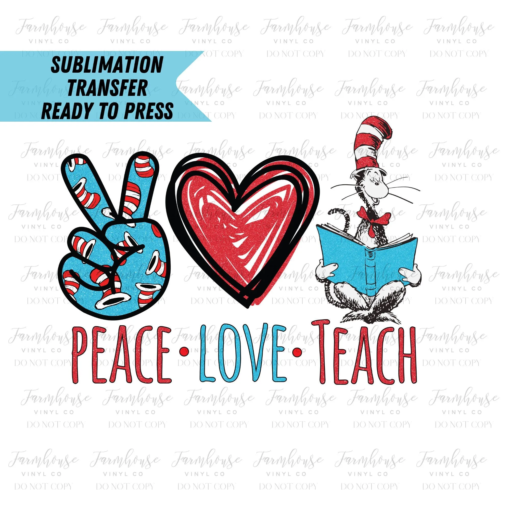 Read Across America, School Teacher Ready To Press, Sublimation Transfers, librarian, Transfer Ready To Press, Teacher Heat Transfer Design