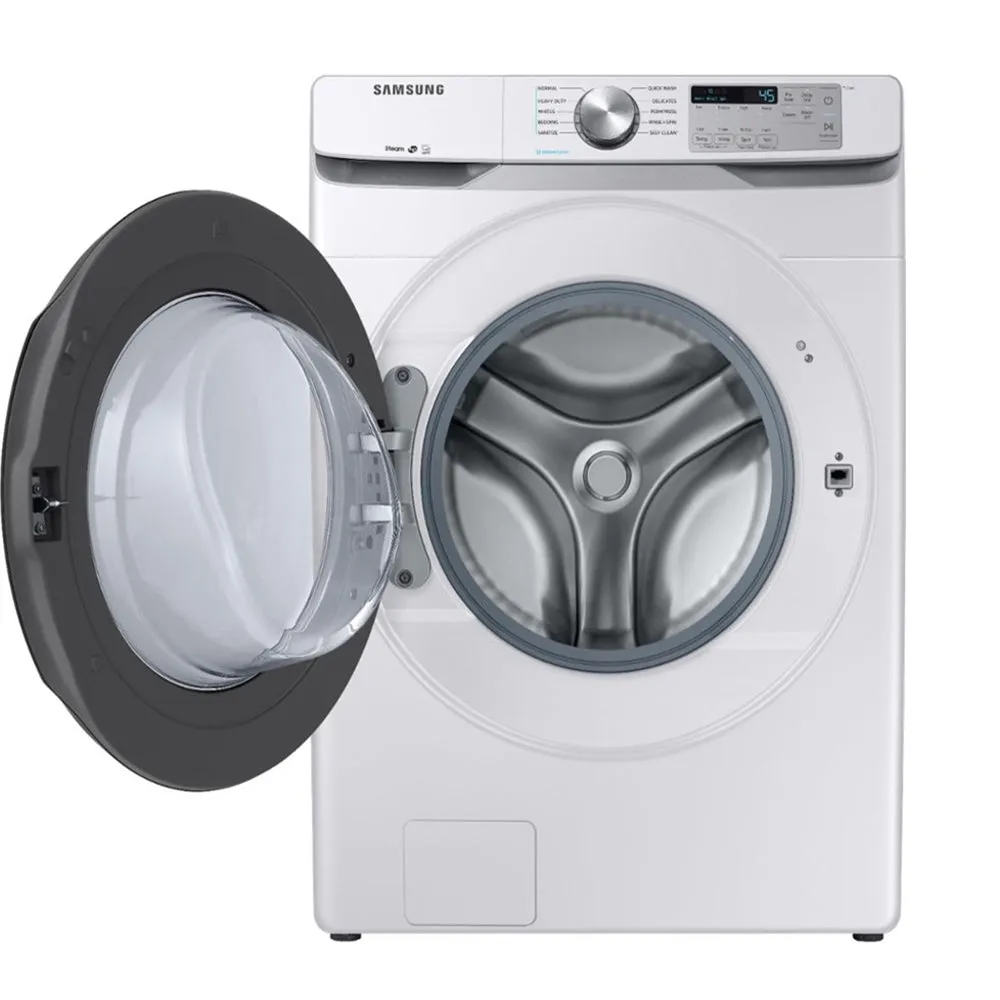 Samsung - 4.5 Cu. Ft. 10 Cycle High Efficiency Front Loading Washer with Steam - White