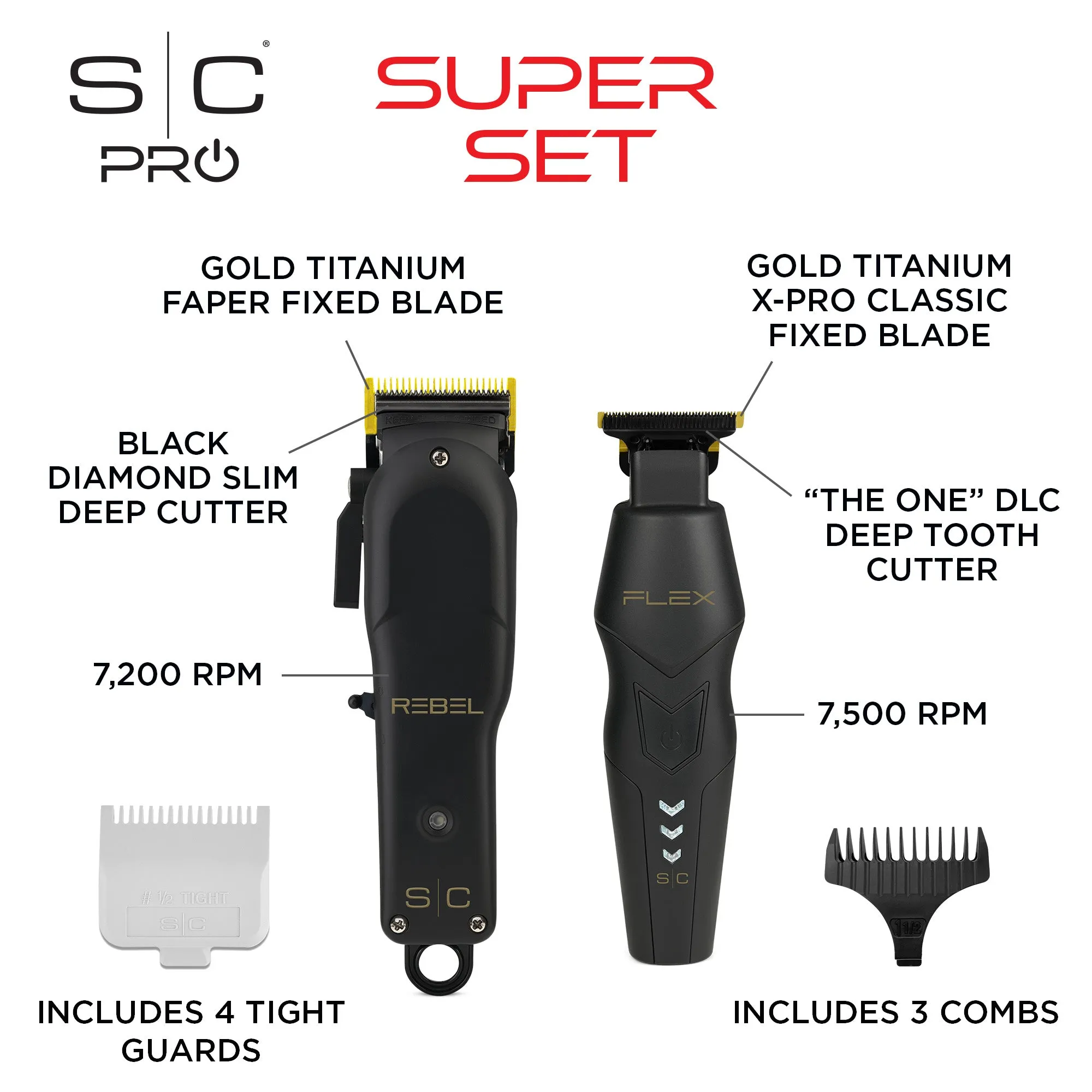 S|C Rebel Clipper   Flex Trimmer Super Set