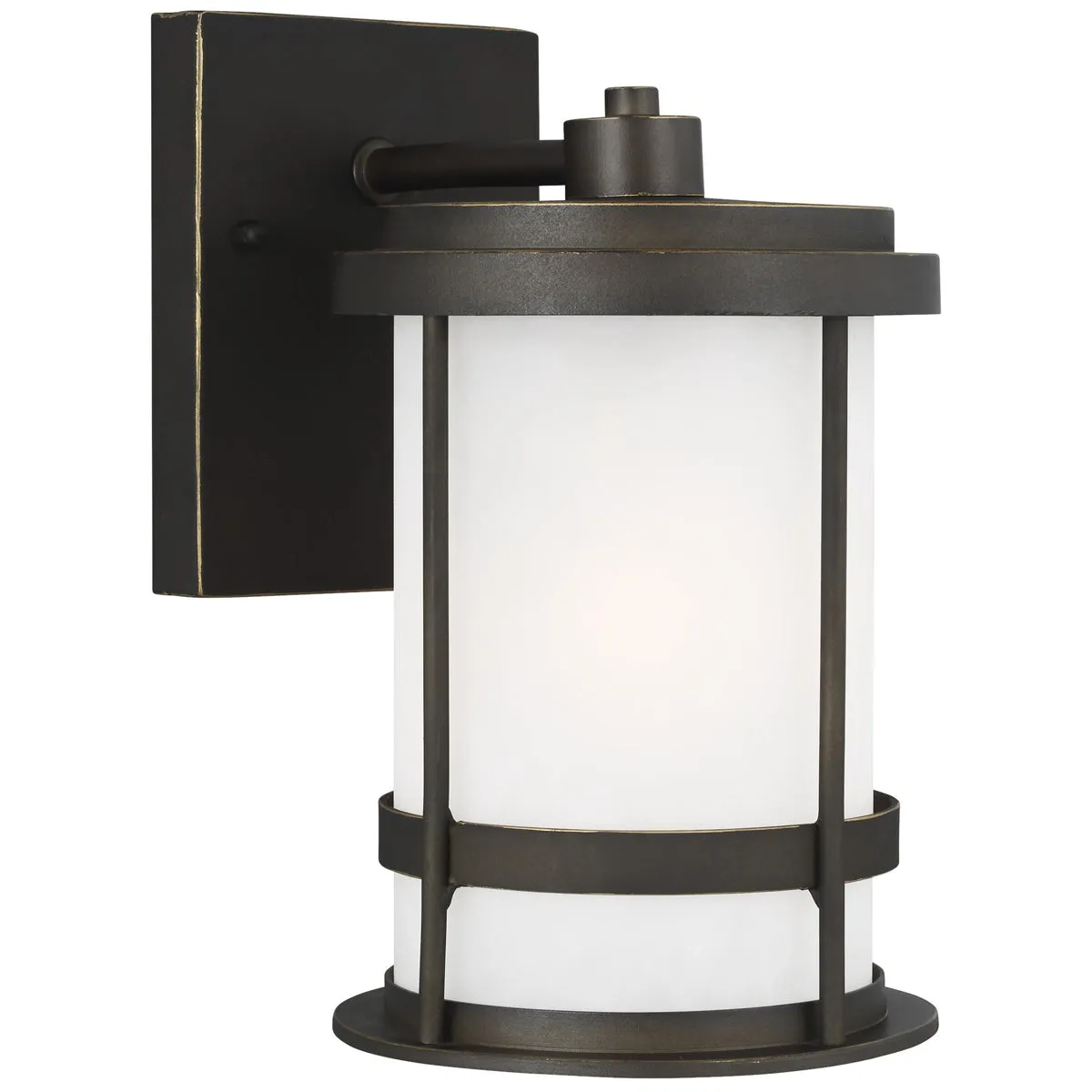 Sea Gull Lighting Wilburn Small 1-Light Outdoor Wall Lantern