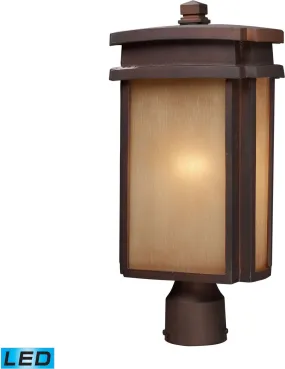 Sedona 1 Light Outdoor Led Pier Mount In Clay Bronze