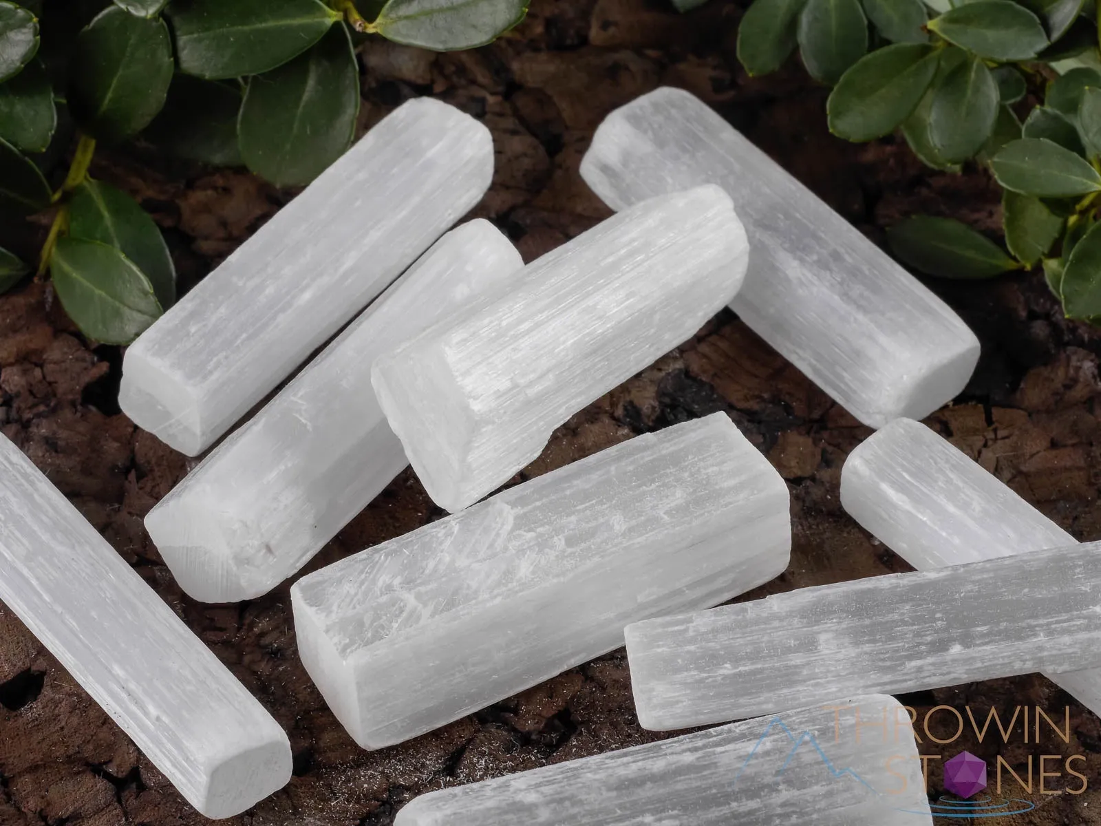 SELENITE WAND - Raw Crystals, Selenite Sticks, Crystal Wand, Selenite Charging Station,  E1022