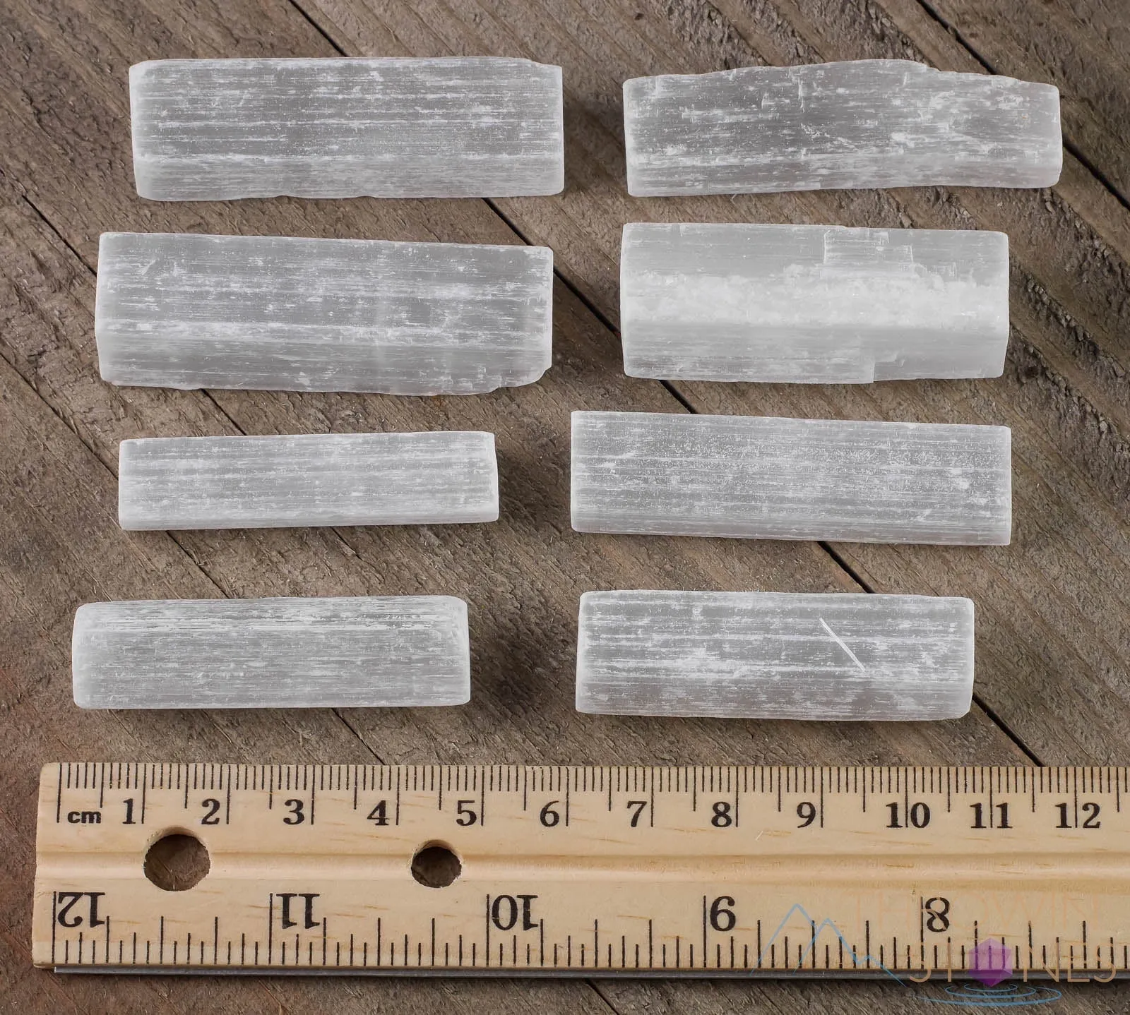 SELENITE WAND - Raw Crystals, Selenite Sticks, Crystal Wand, Selenite Charging Station,  E1022