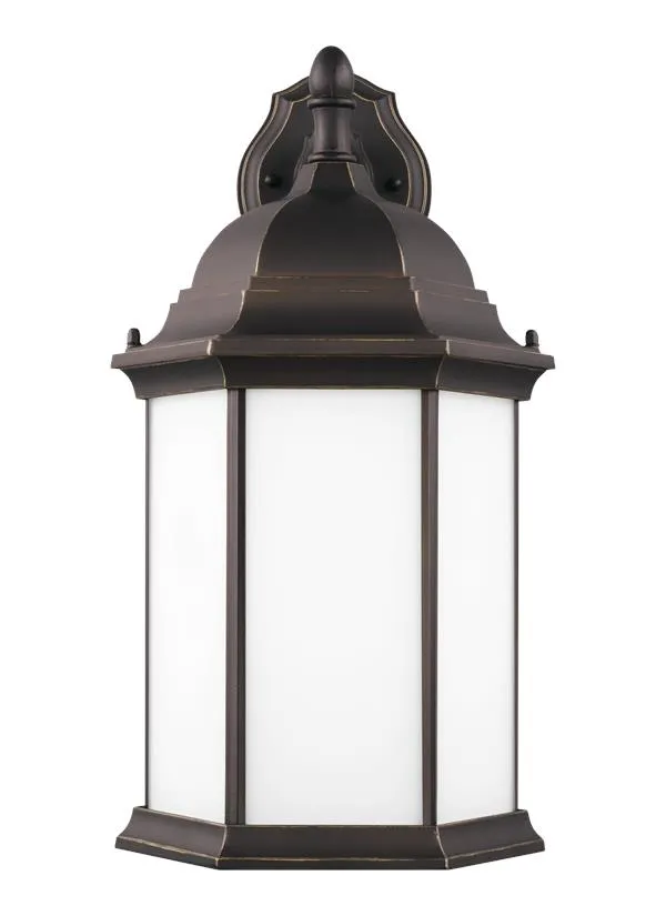 Sevier Collection - Large One Light Downlight Outdoor Wall Lantern | Finish: Antique Bronze - 8438751-71