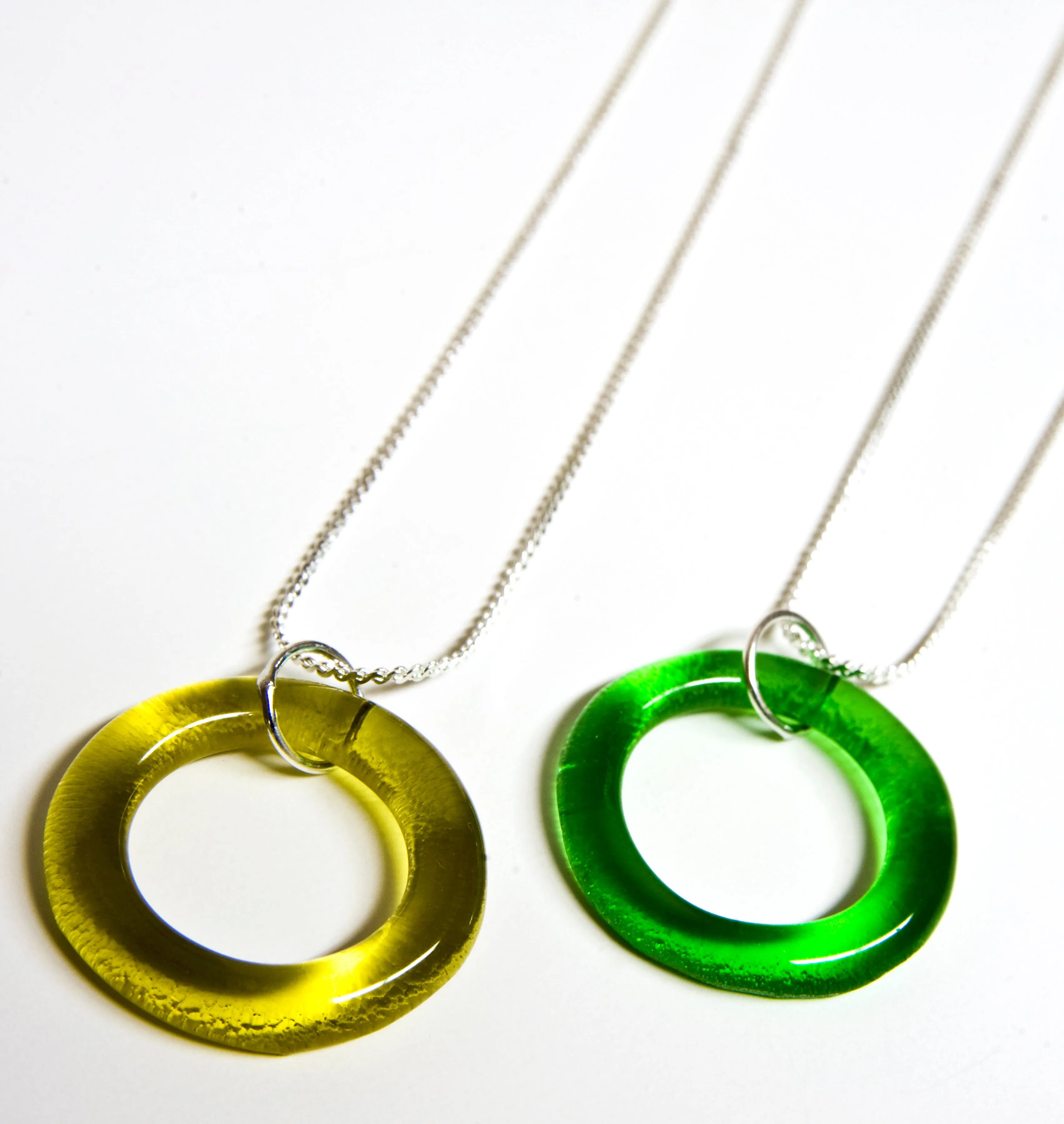 Simple Recycled Bottle Glass Necklace