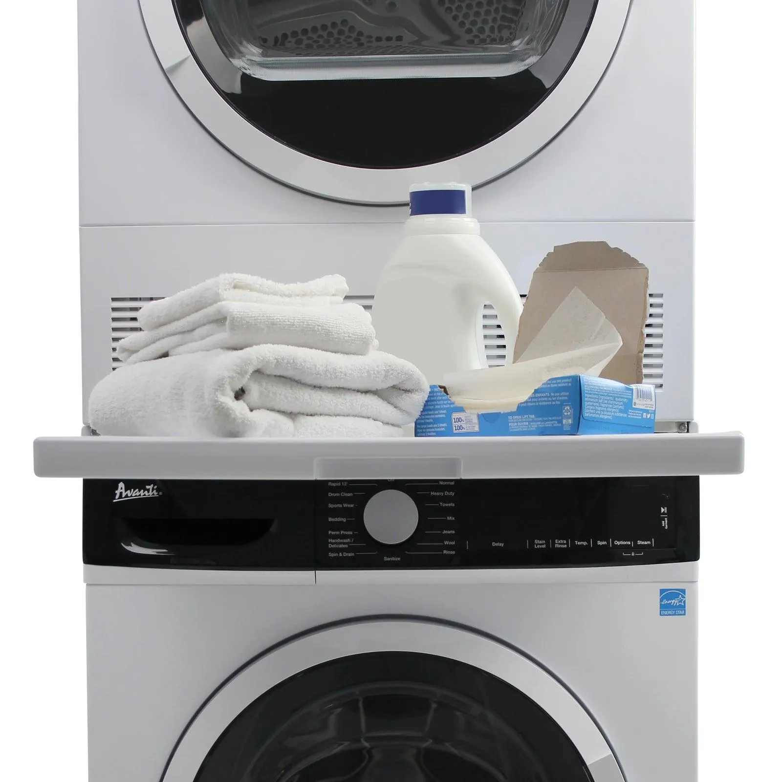 SK1V0W Avanti Laundry Stacking Kit - White / FLW22V / FL40V