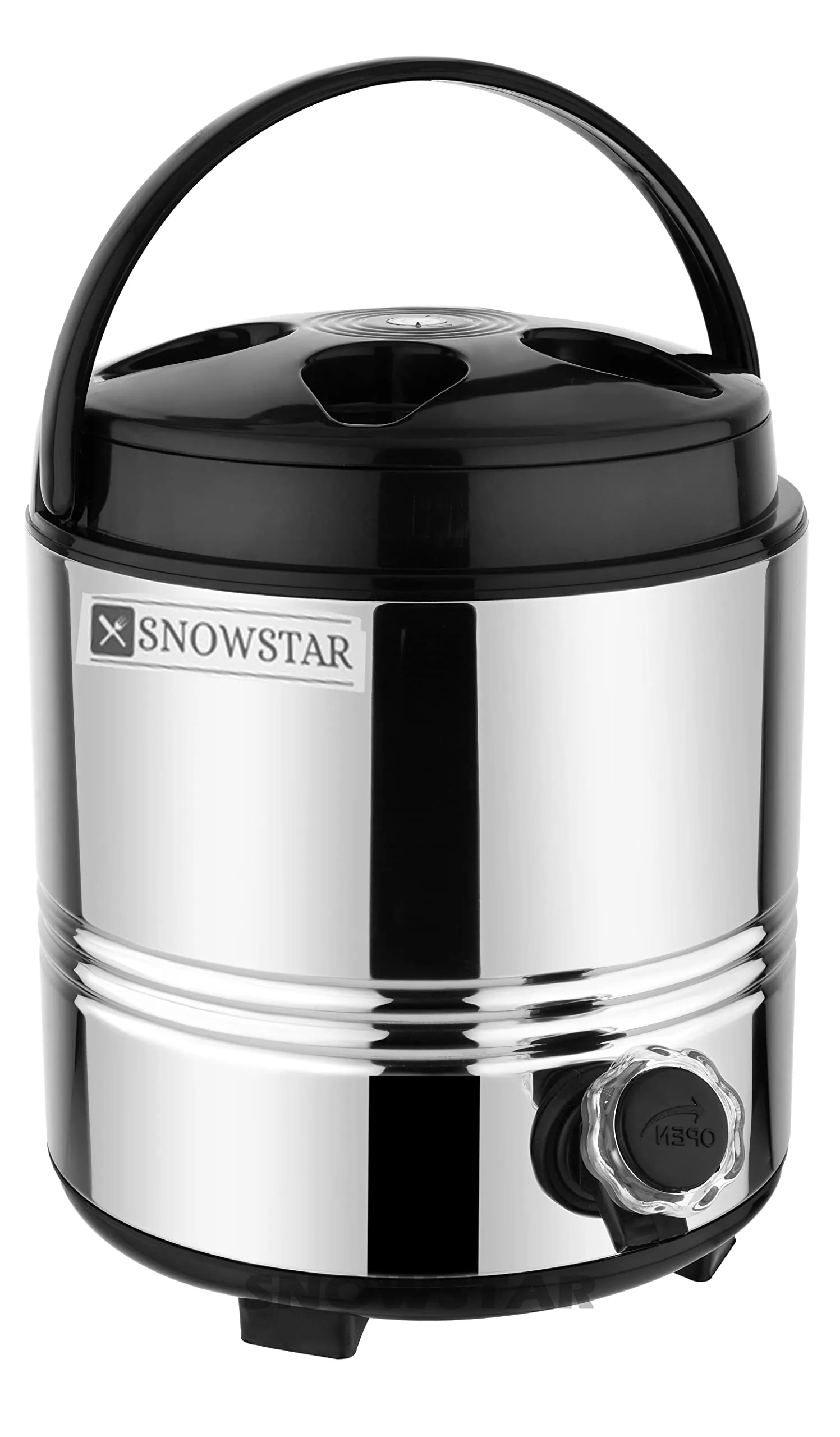 SNOWSTAR Stainless Steel Travel Water 5 Liters for Kitchen I HOT and COLD I Sturdy and Durable I Easy to carry Handle I Office Water Dispenser I Easy to Wash (5 Liters)