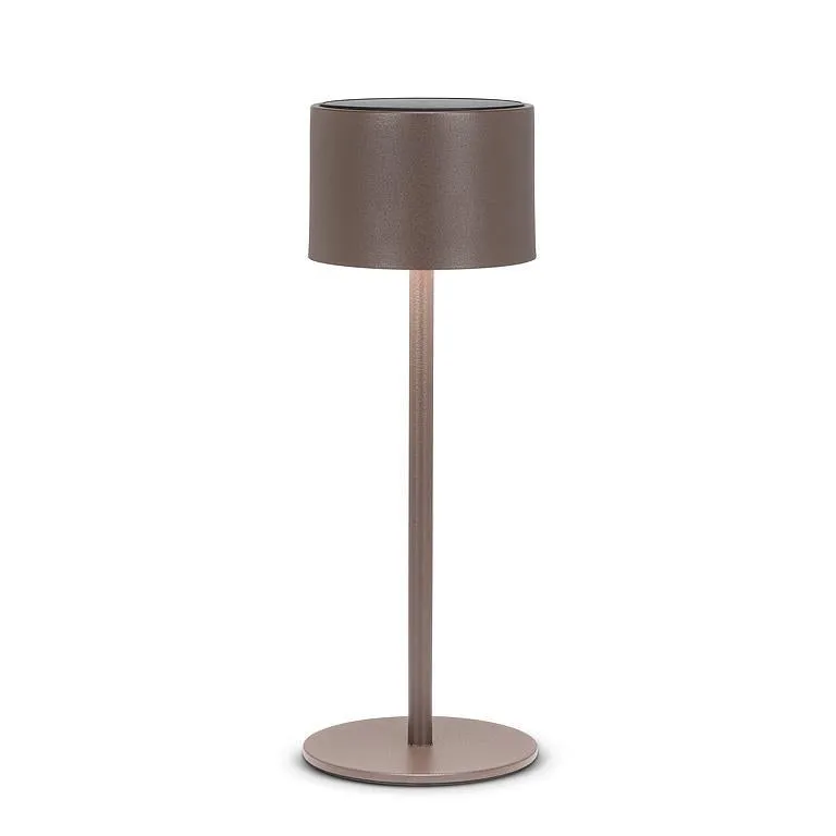 Solar LED Outdoor Table Lamp - Brown