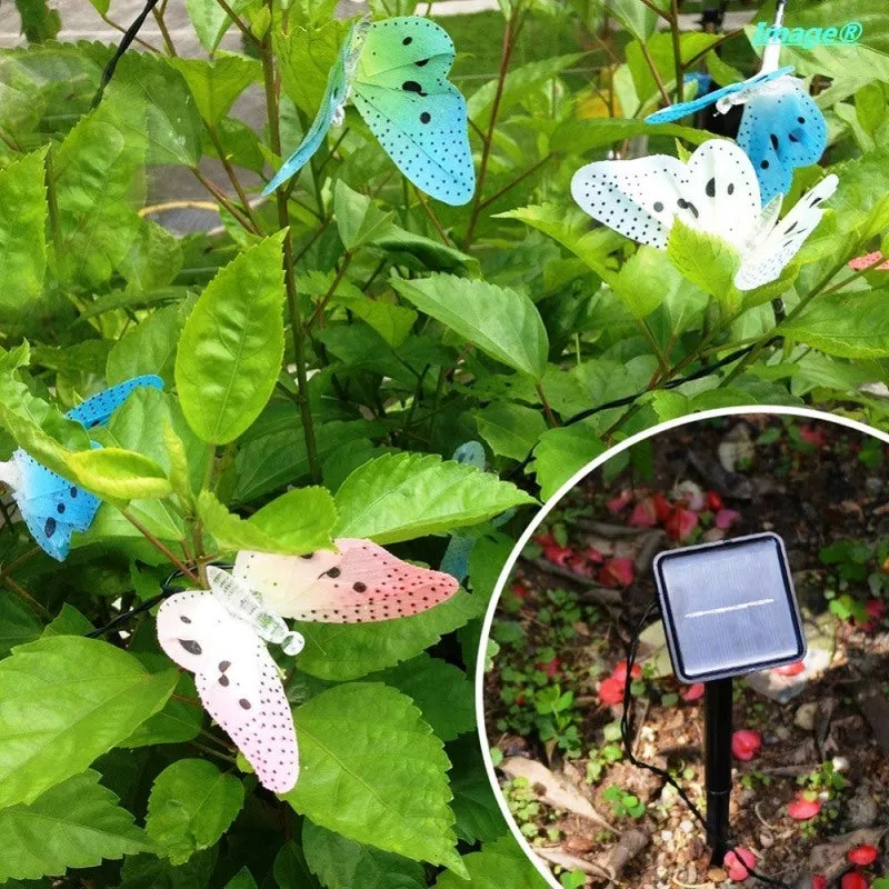 Solar Powered LED Butterfly Lights