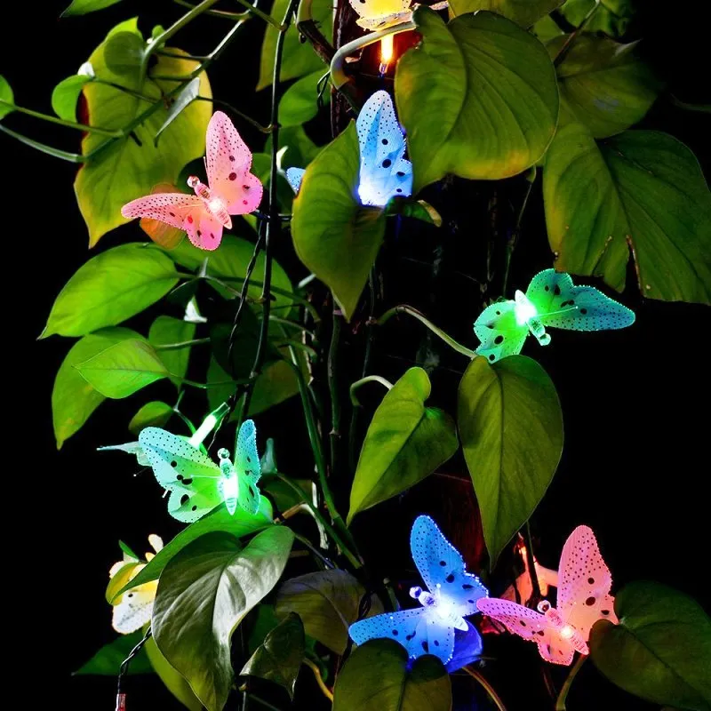 Solar Powered LED Butterfly Lights