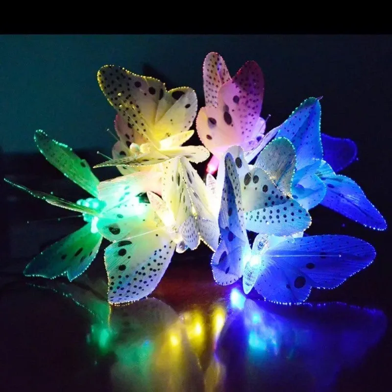 Solar Powered LED Butterfly Lights