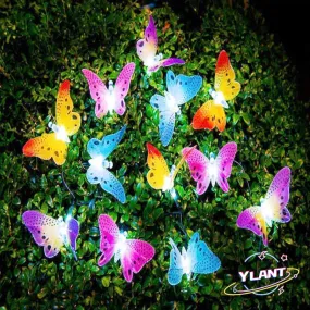 Solar Powered LED Butterfly Lights