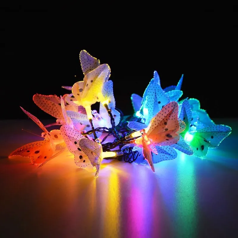 Solar Powered LED Butterfly Lights