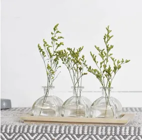 Square Glass Bottle Tray