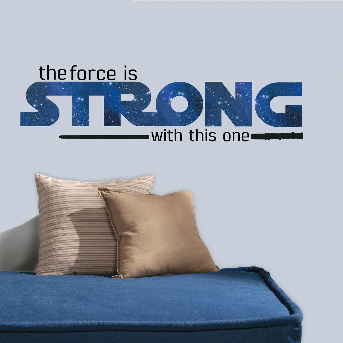 STAR WARS CLASSIC THE FORCE IS STRONG PEEL AND STICK WALL DECALS