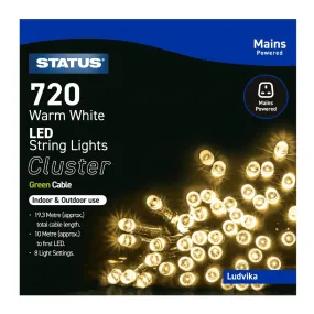 Status Ludvika 720 Warm White LED Indoor/Outdoor String Lights - HY744