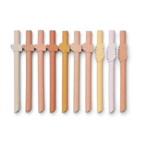 Straw Set - Badu - Safari/Rose Mix - Pack of 10