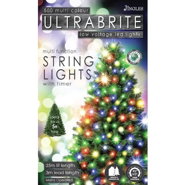 String Lights - 500 Bulbs - LED Multi Coloured