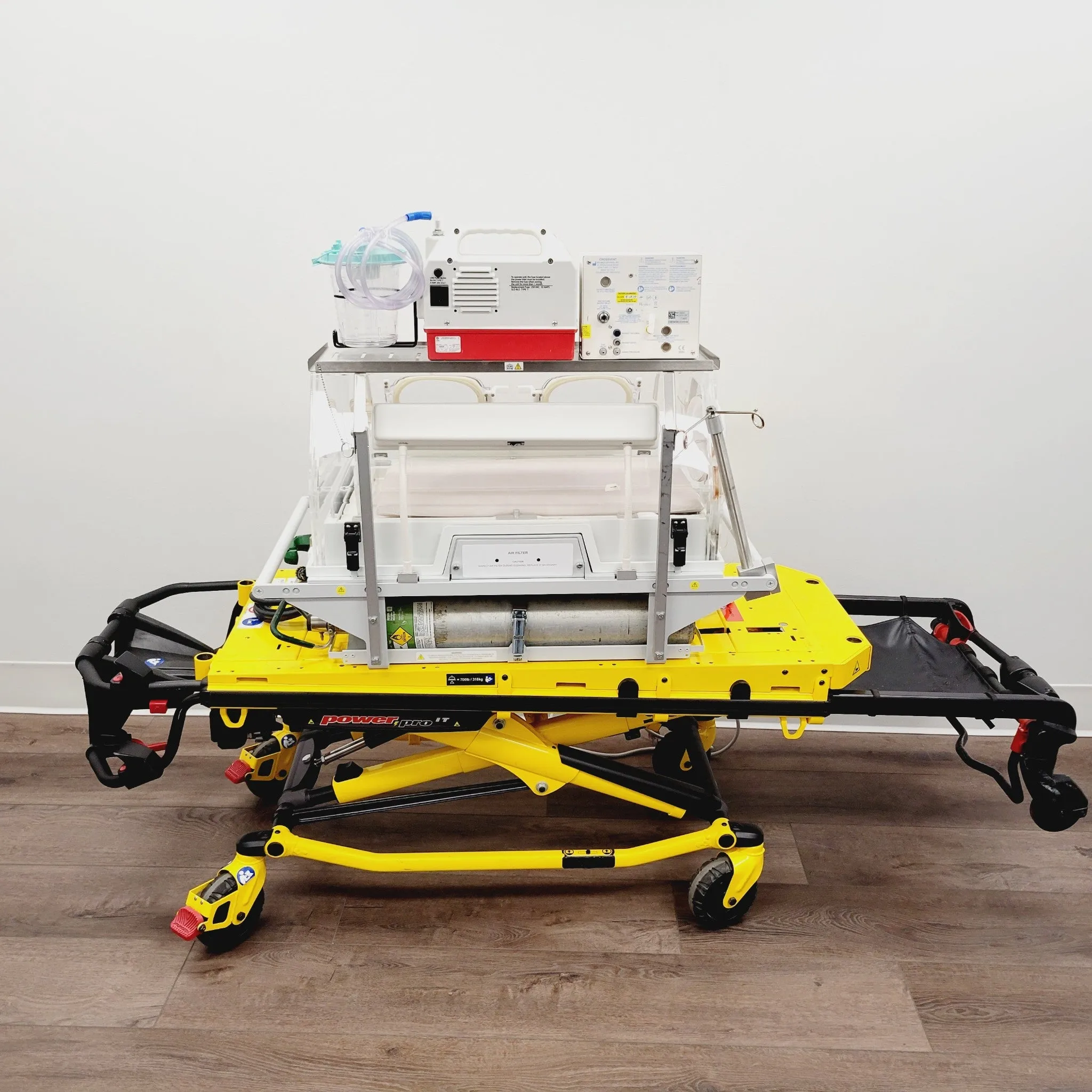 Stryker Power Pro IT Ambulance Cot w/ Drager Isolette TI500 700LB Capacity 6516