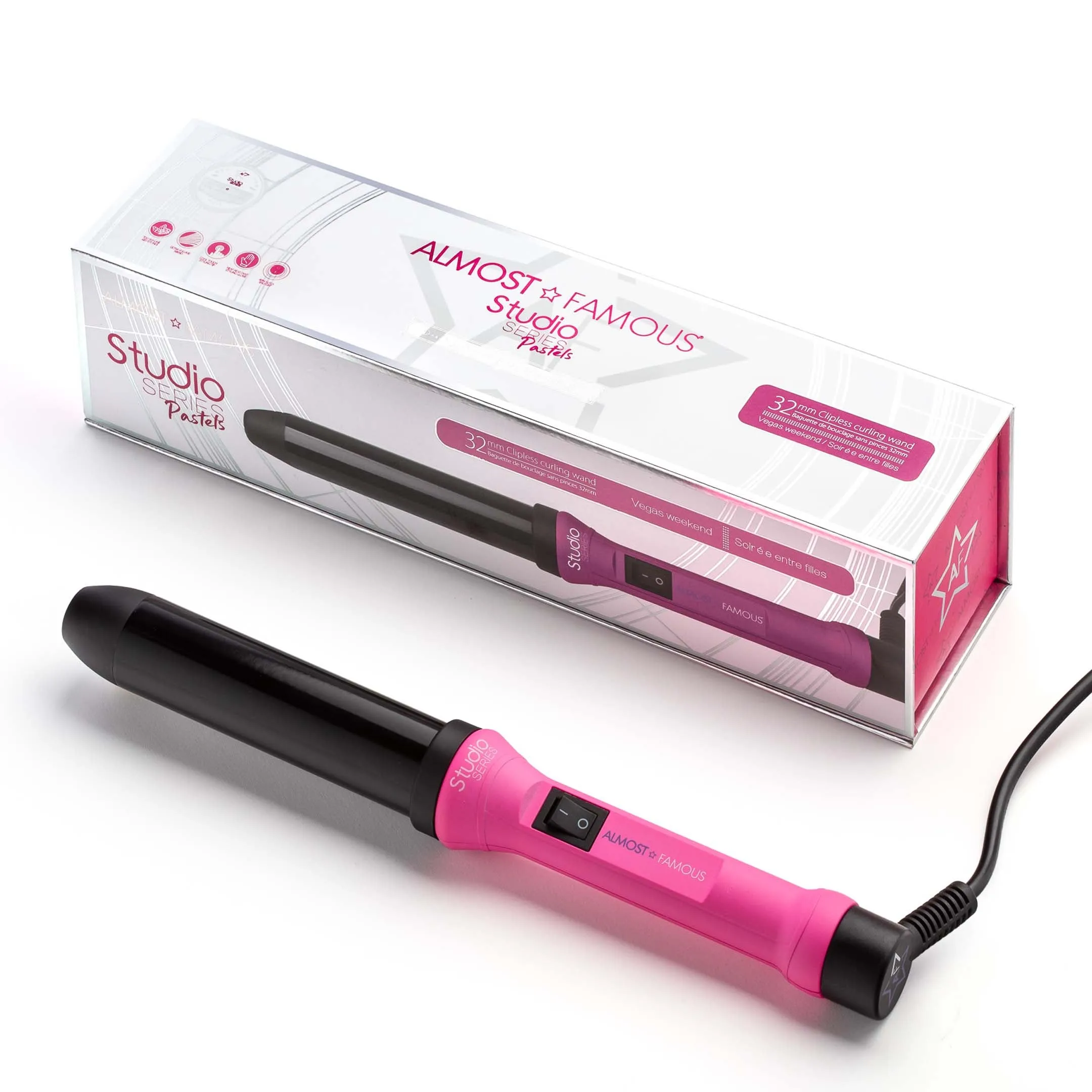 Studio Series 32mm Curling Wand with Gem Infused Barrel