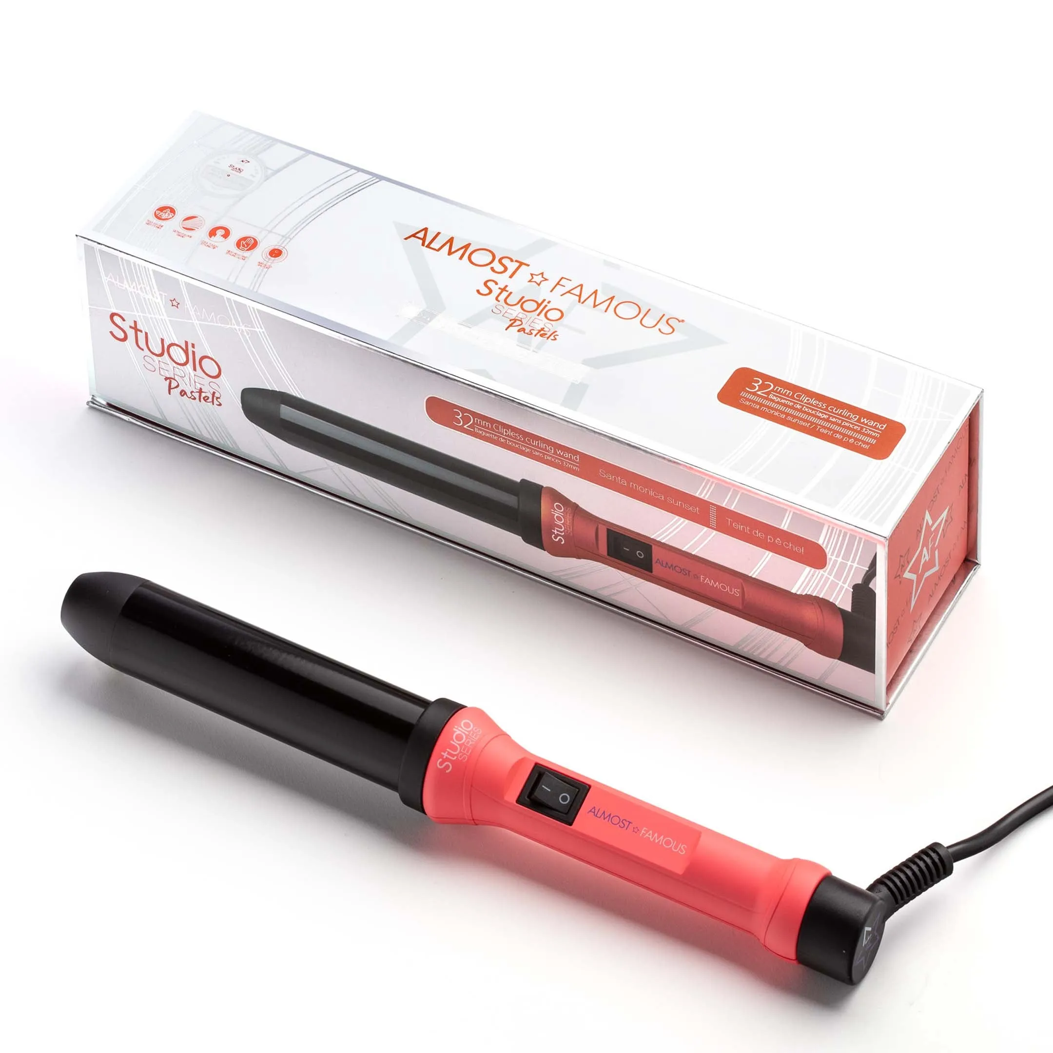 Studio Series 32mm Curling Wand with Gem Infused Barrel